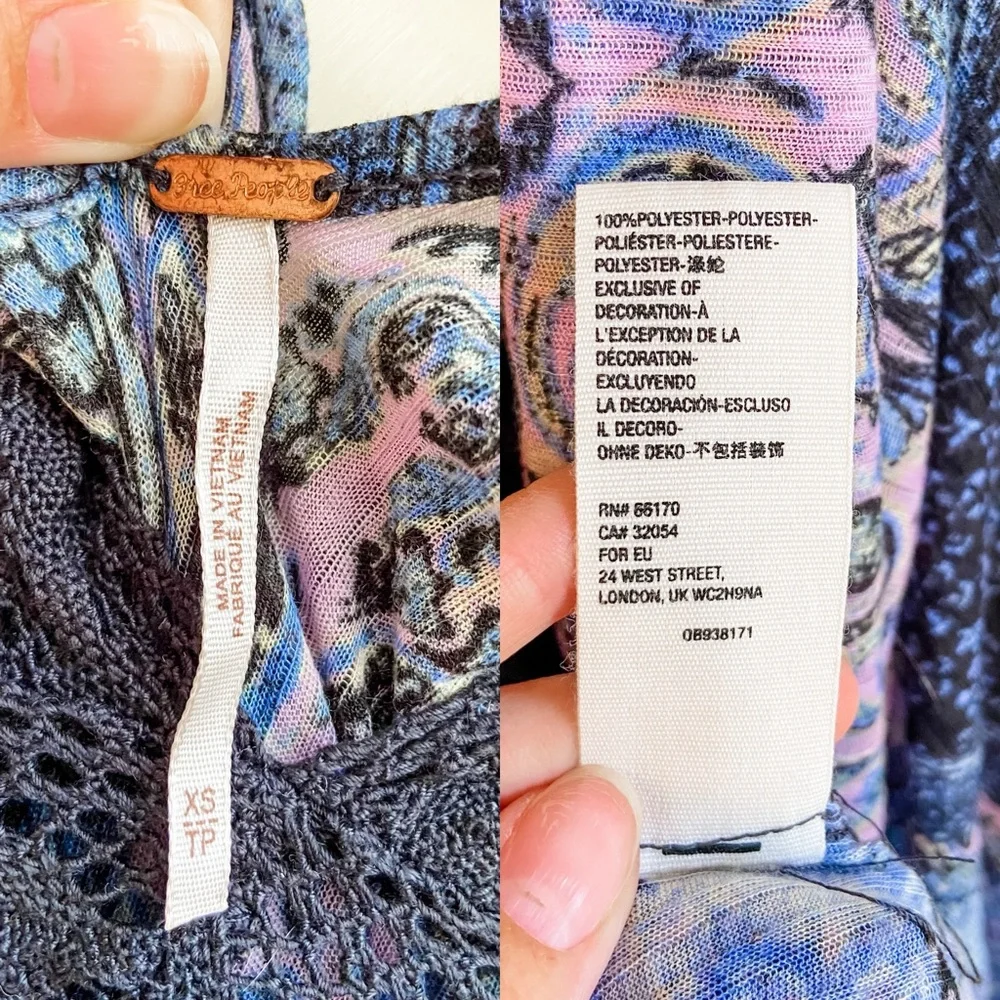 Free People Moon Child Lakeside Boho Tunic Dress - Picture 16 of 16